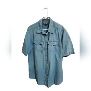Eddie Bauer Teal Classic Fit Shirt Size XL